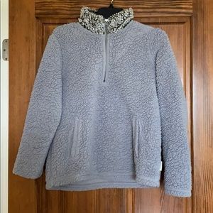 ABERCROMBIE & FITCH GREY SHERPA
